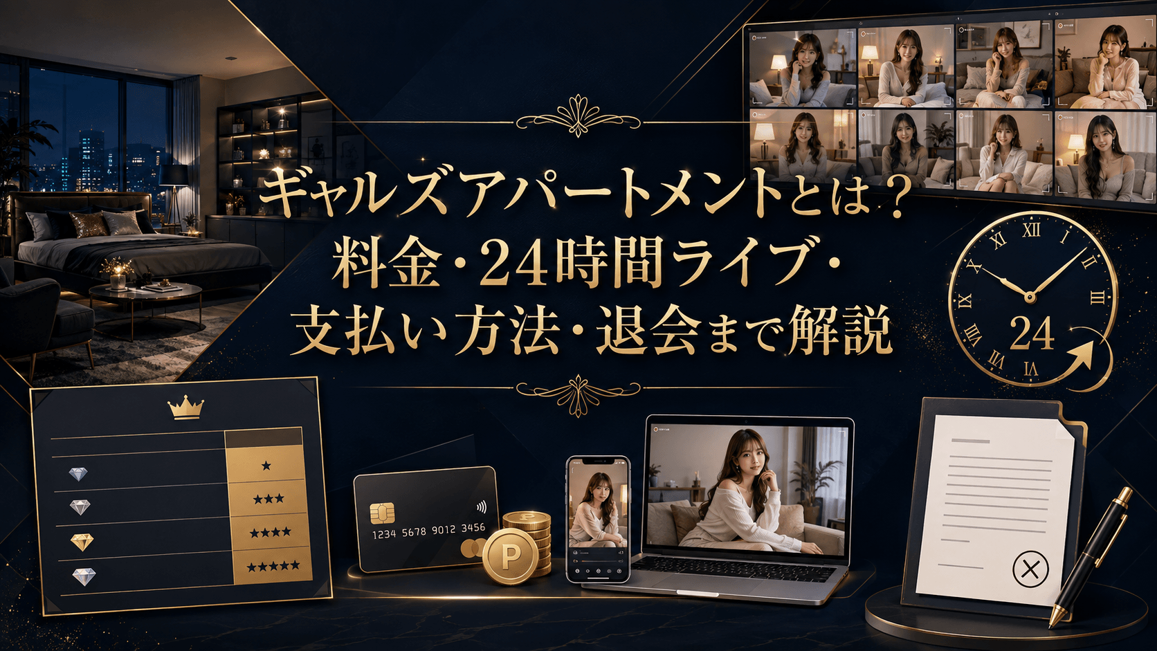 ギャルズアパートメントの料金・24時間ライブ・支払い方法・退会を解説