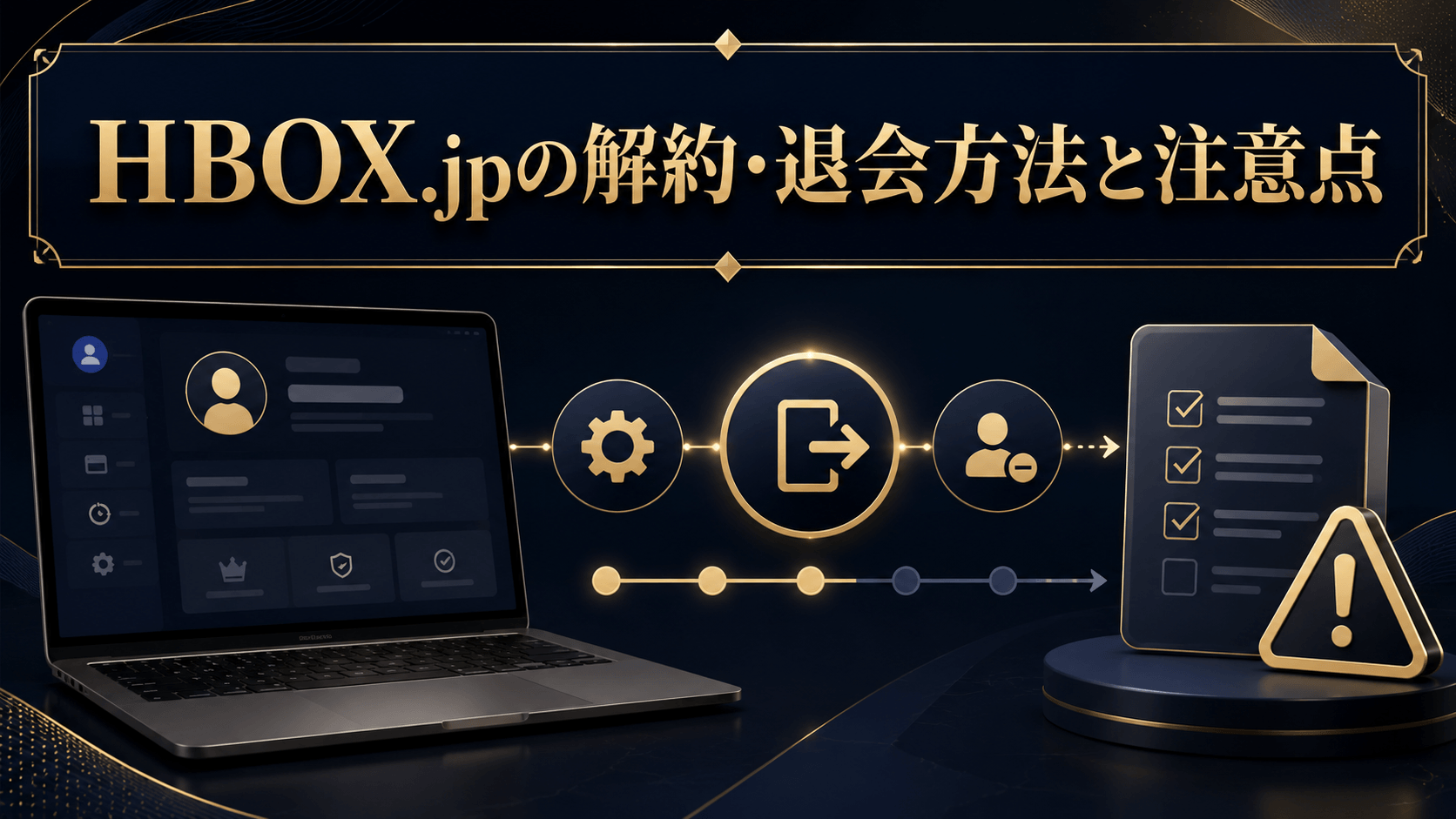 HBOX.jpの解約・退会方法と注意点