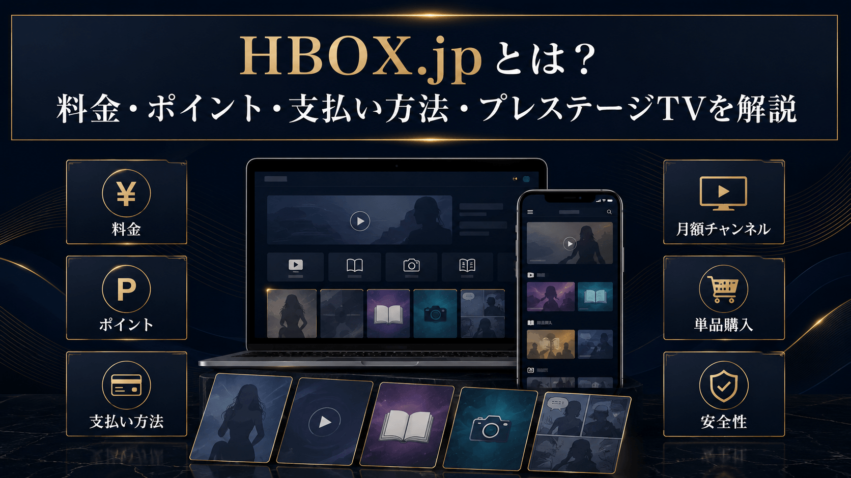 HBOX.jpの料金・ポイント・支払い方法・プレステージTVを解説