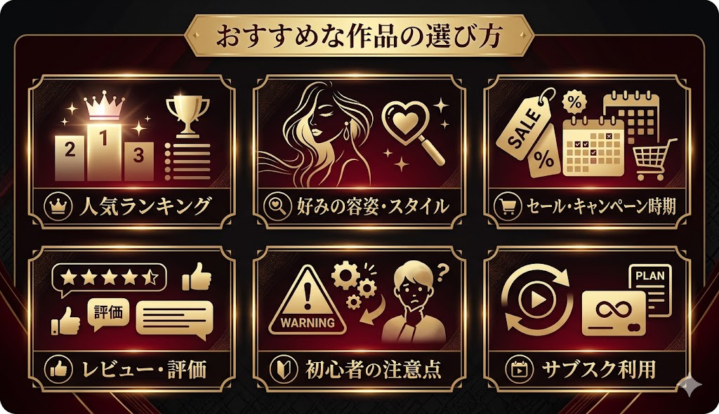 損しないおすすめなAV女優の作品を選ぶ方法