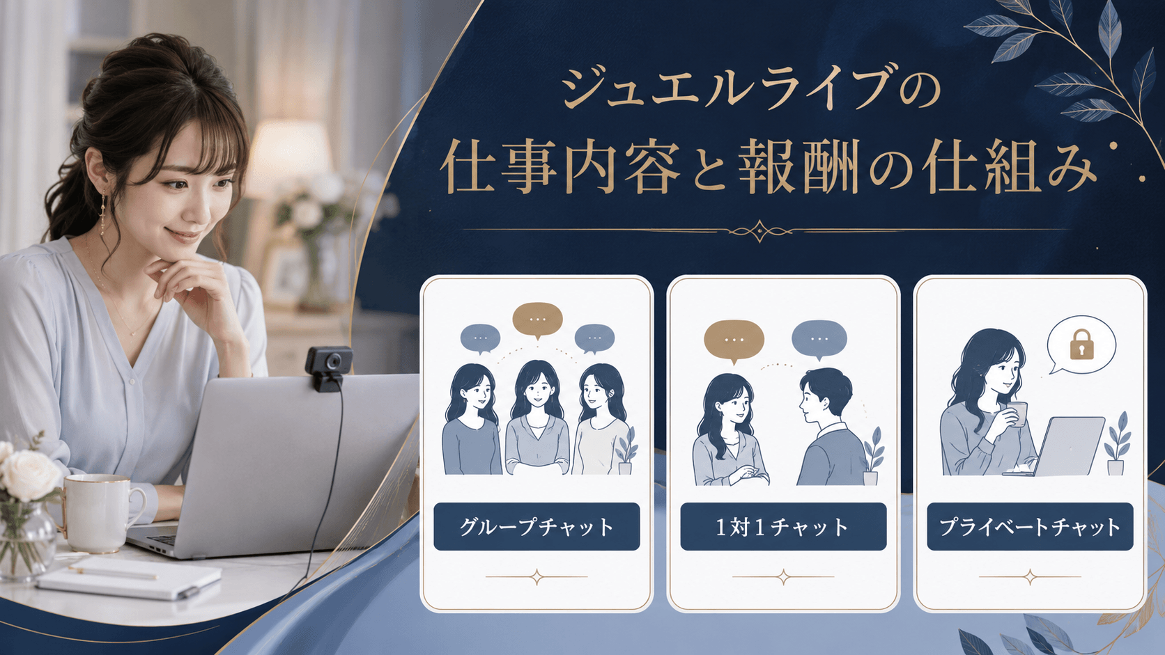 ジュエルライブのチャットレディの仕事内容