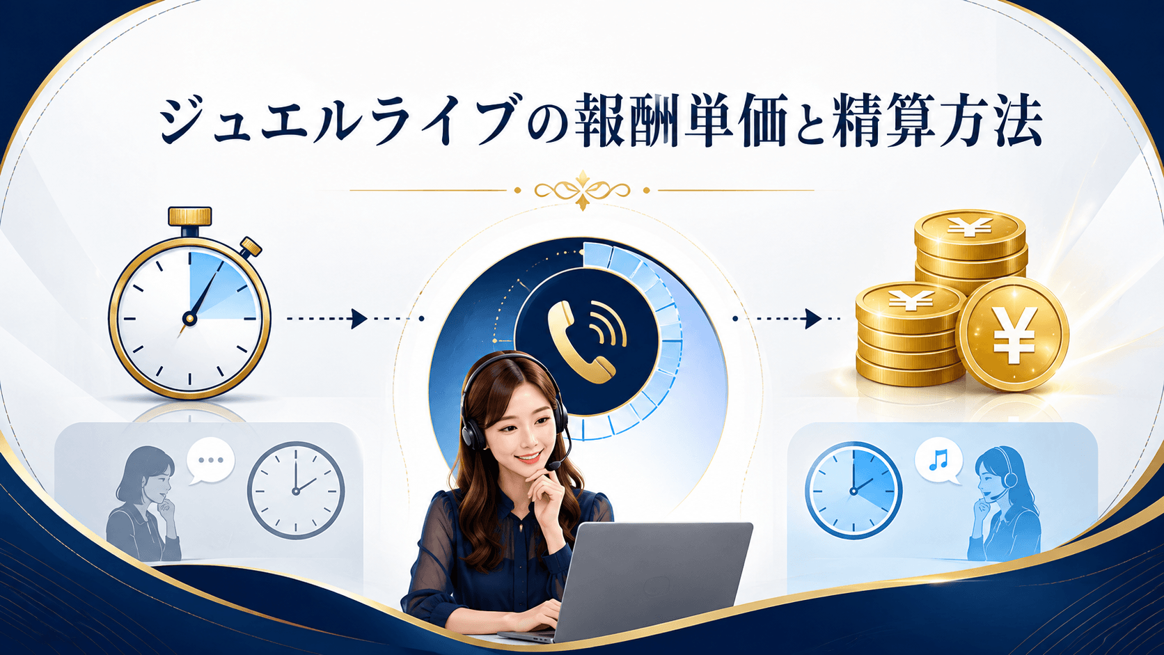 ジュエルライブのチャットレディ報酬と収入の仕組み