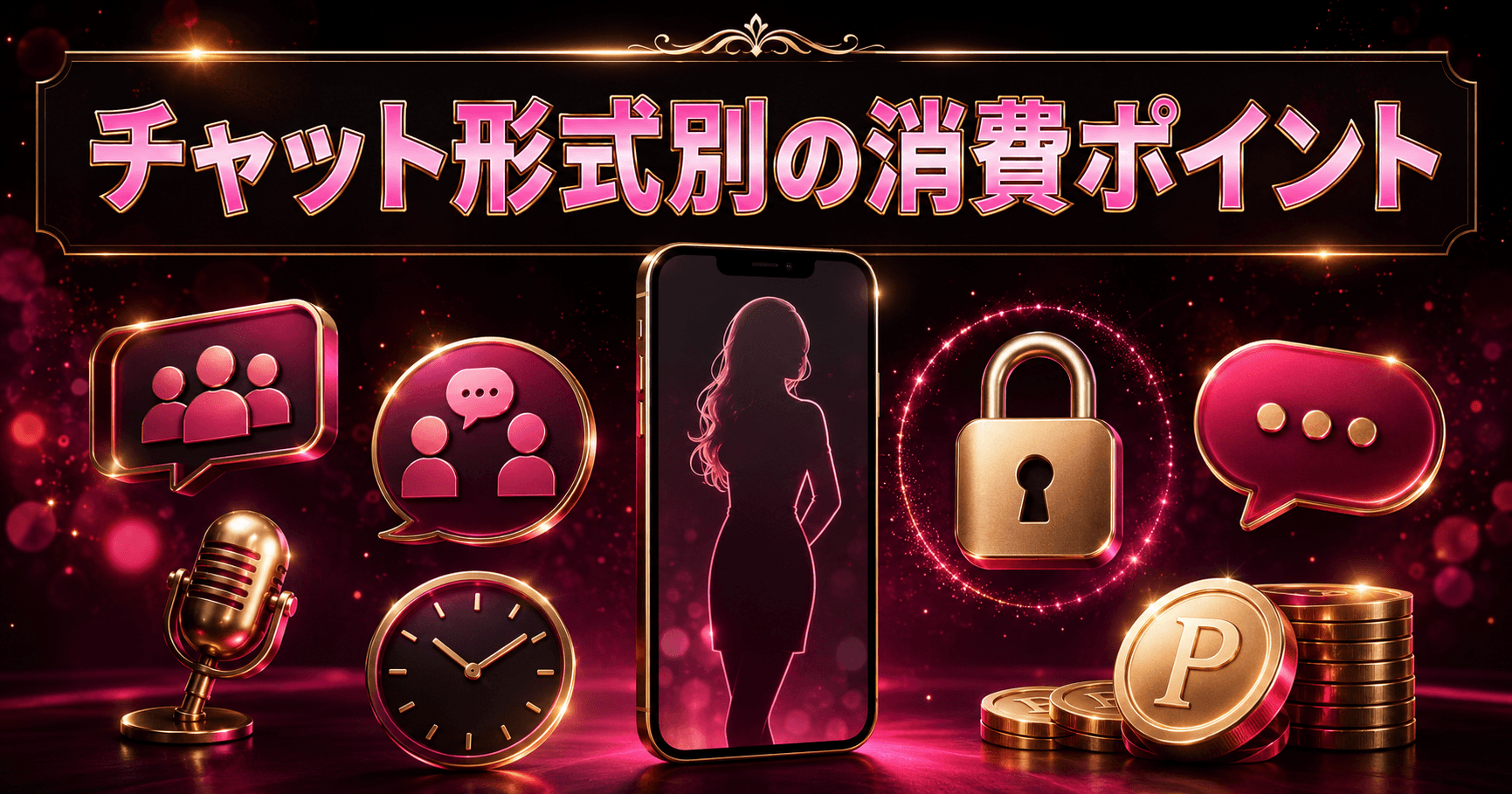 ジュエルライブのチャット形式別消費ポイント