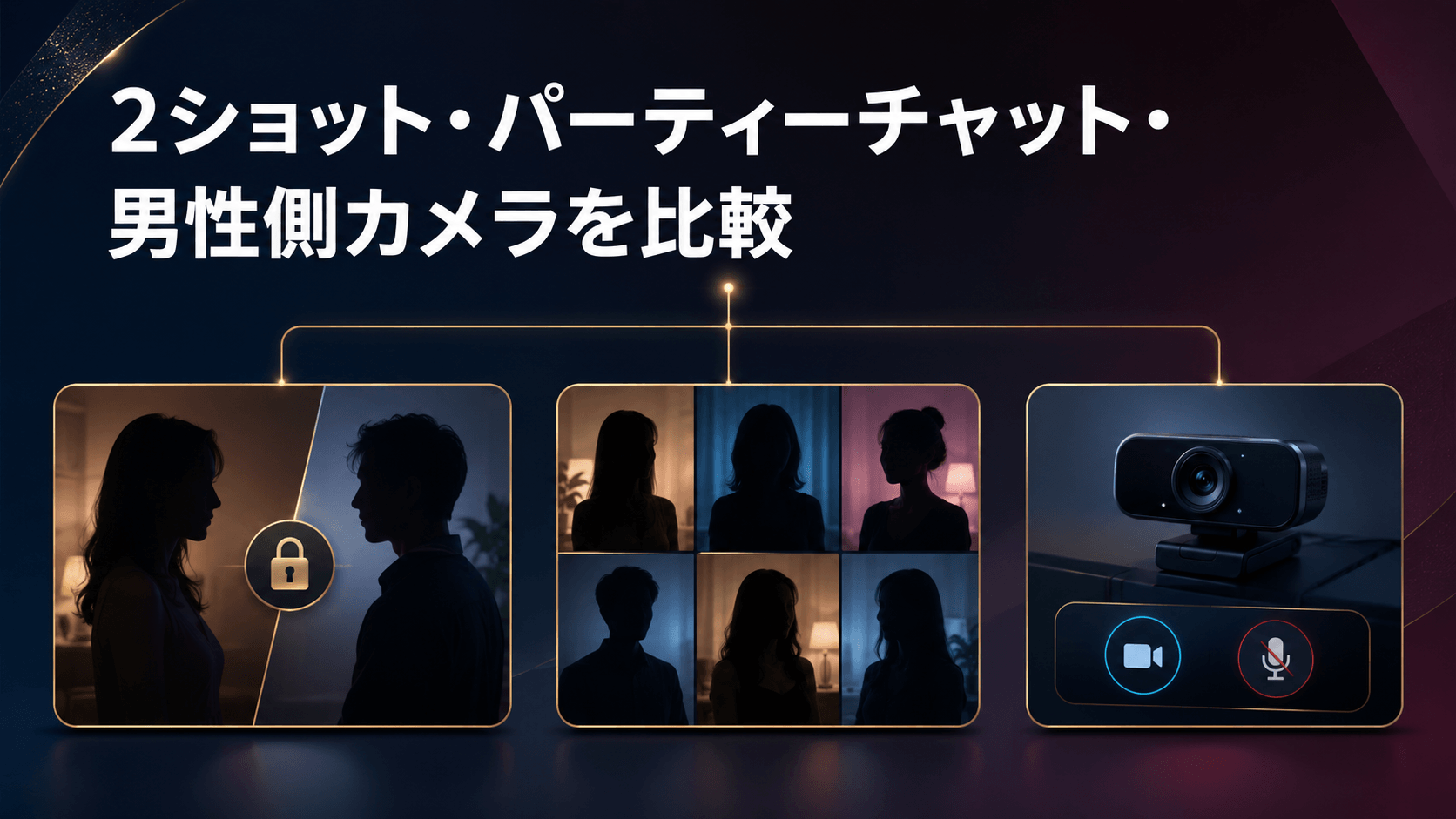 ジュエルライブとDXLIVEの2ショット・パーティーチャット・男性側カメラを比較