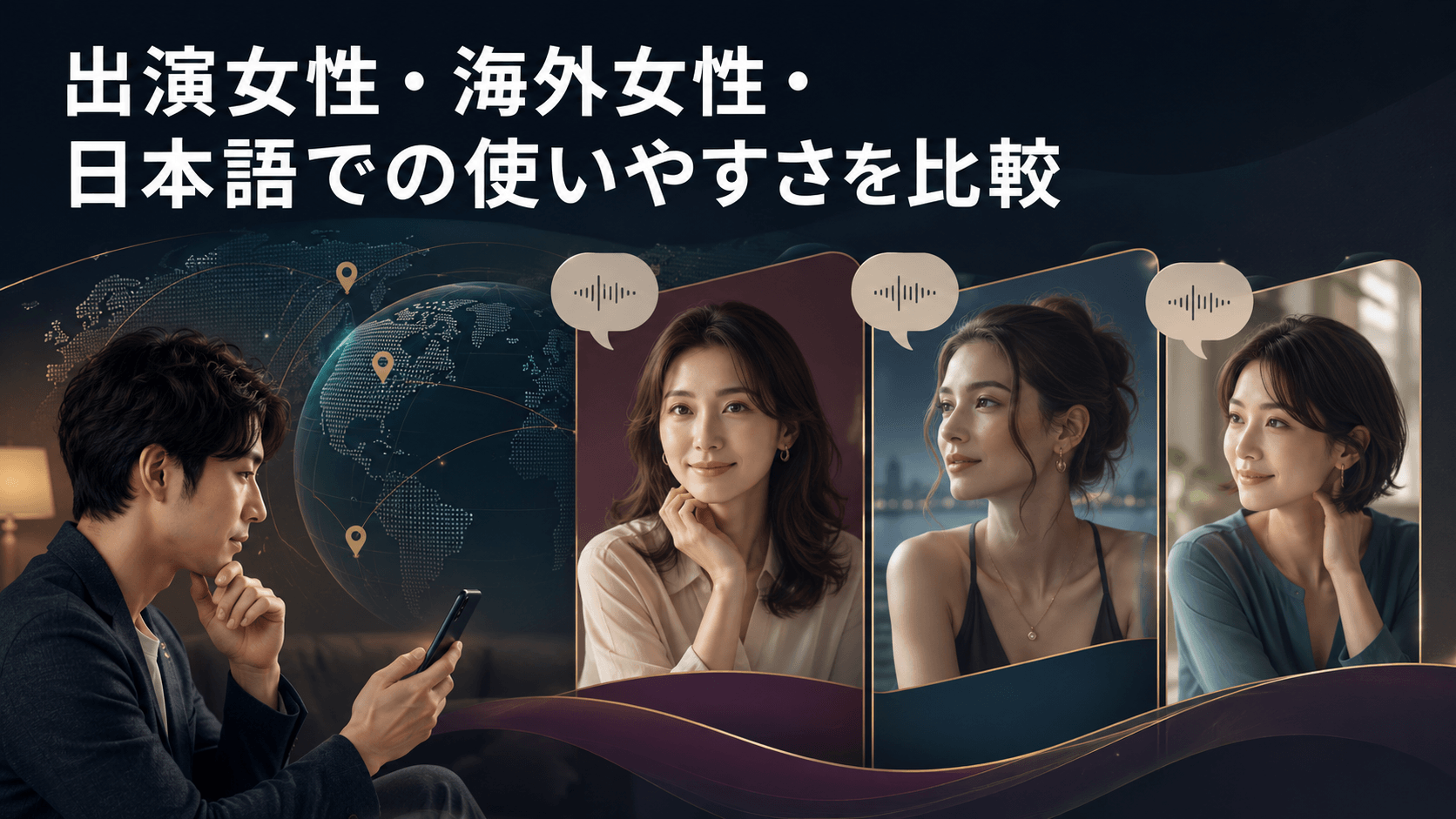 ジュエルライブとDXLIVEの出演女性・海外女性・日本語での使いやすさを比較