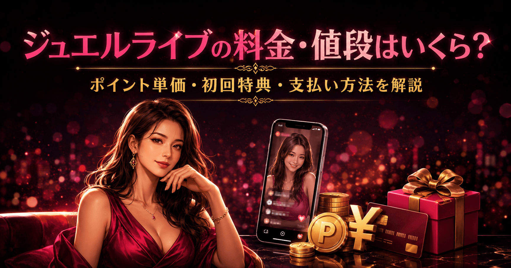 ジュエルライブの料金・ポイント単価・初回特典・支払い方法