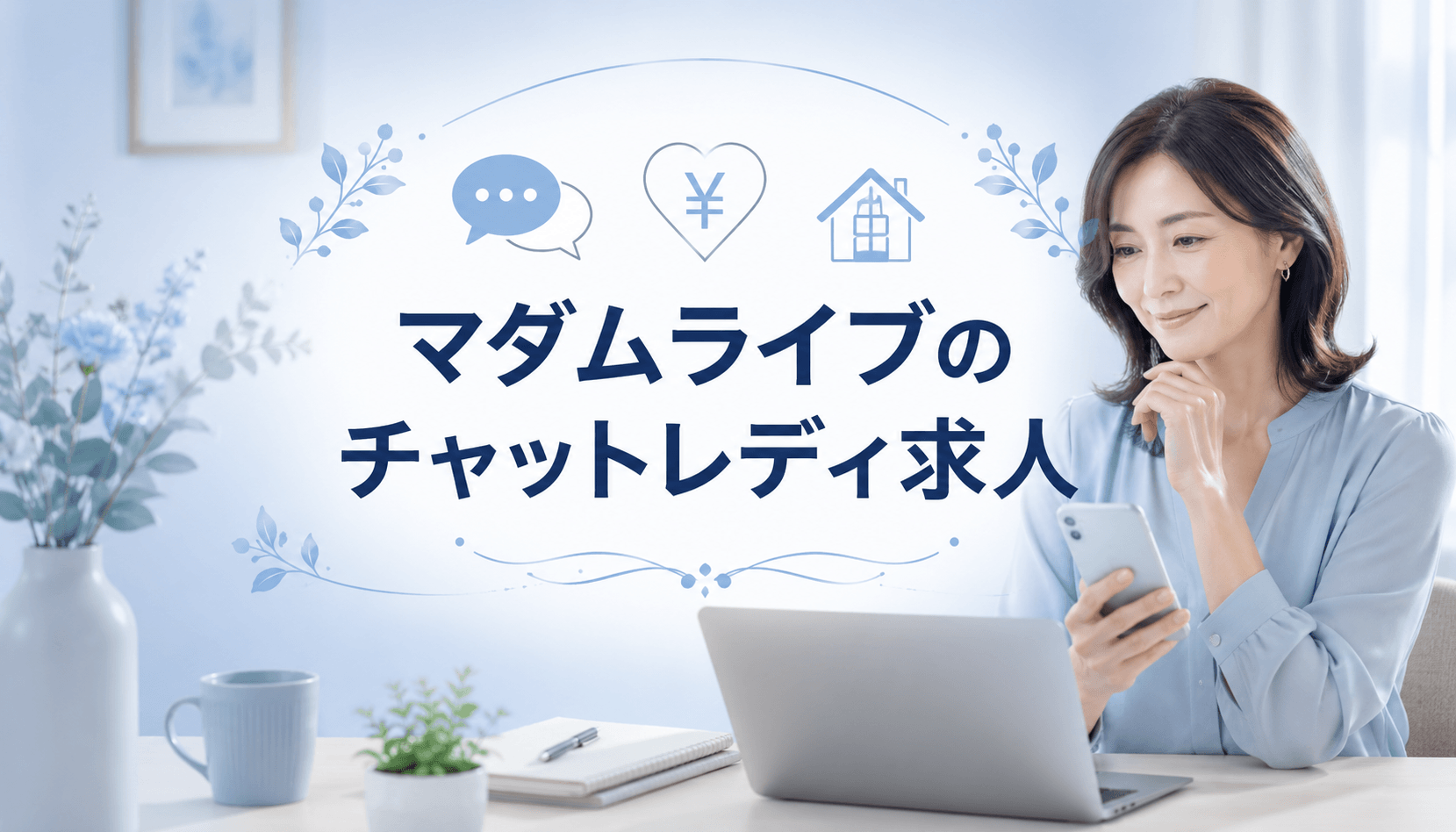 マダムライブのチャットレディ求人を紹介するアイキャッチ画像