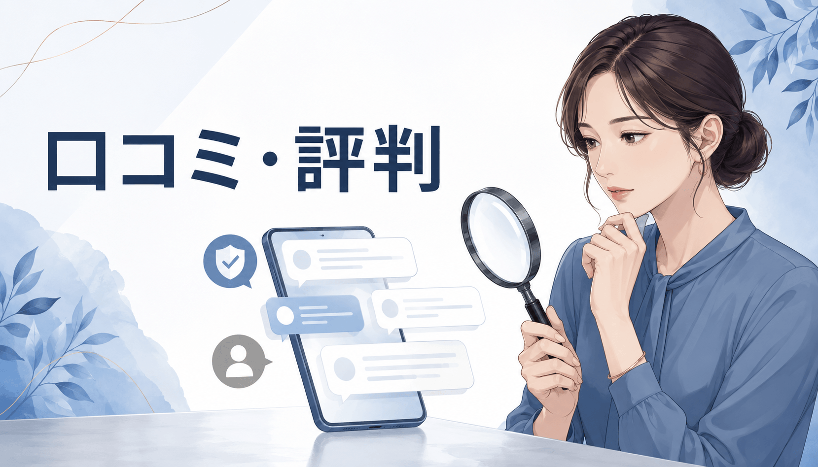 マダムライブで働いた人の口コミや評判を確認する女性