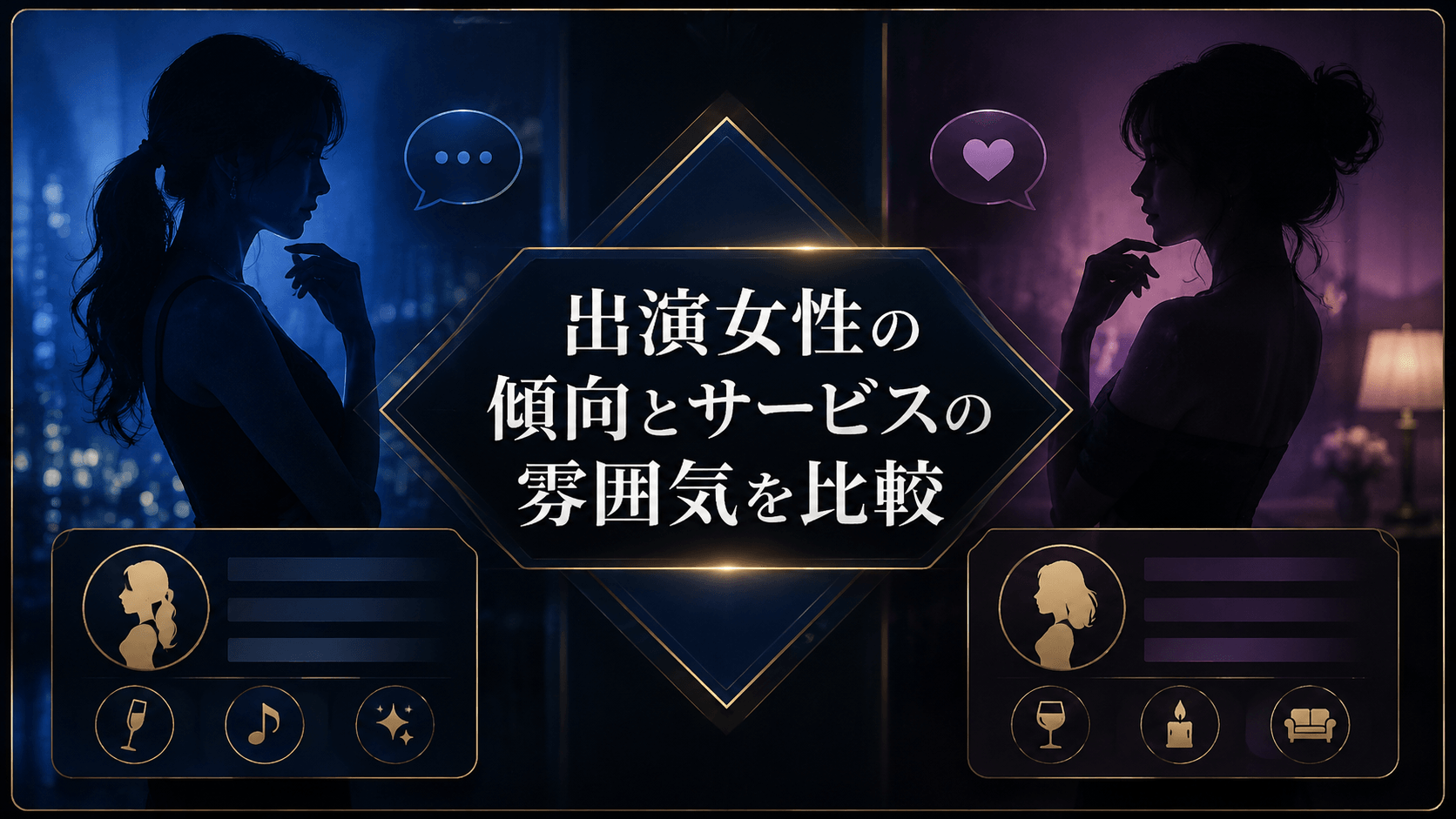 マダムライブとチャットピアの出演女性の傾向と雰囲気を比較