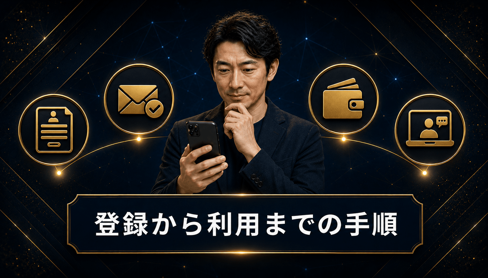 マダムライブの登録から利用までの手順を示すイメージ