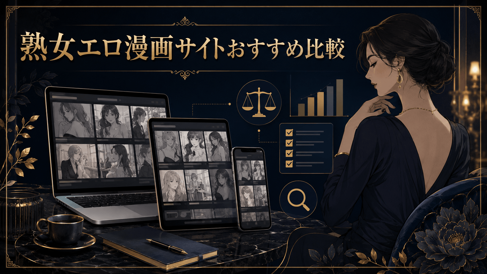 熟女エロ漫画サイトを同人・商業漫画・読み放題から比較