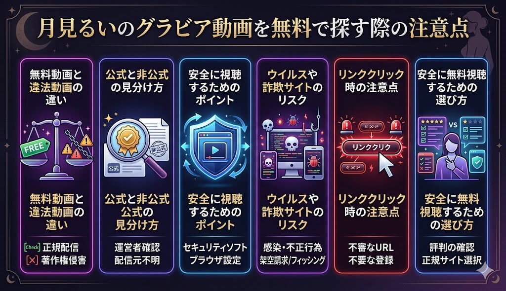 月見るいのグラビア動画を無料で探す際の注意点