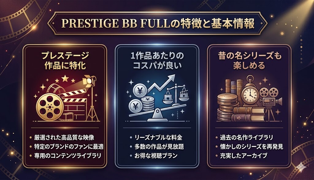 PRESTIGE BB FULLの特徴と基本情報