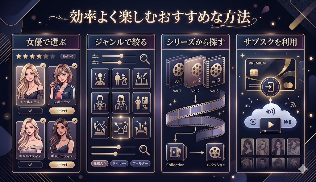 ギャルAVを効率よく楽しむおすすめな方法