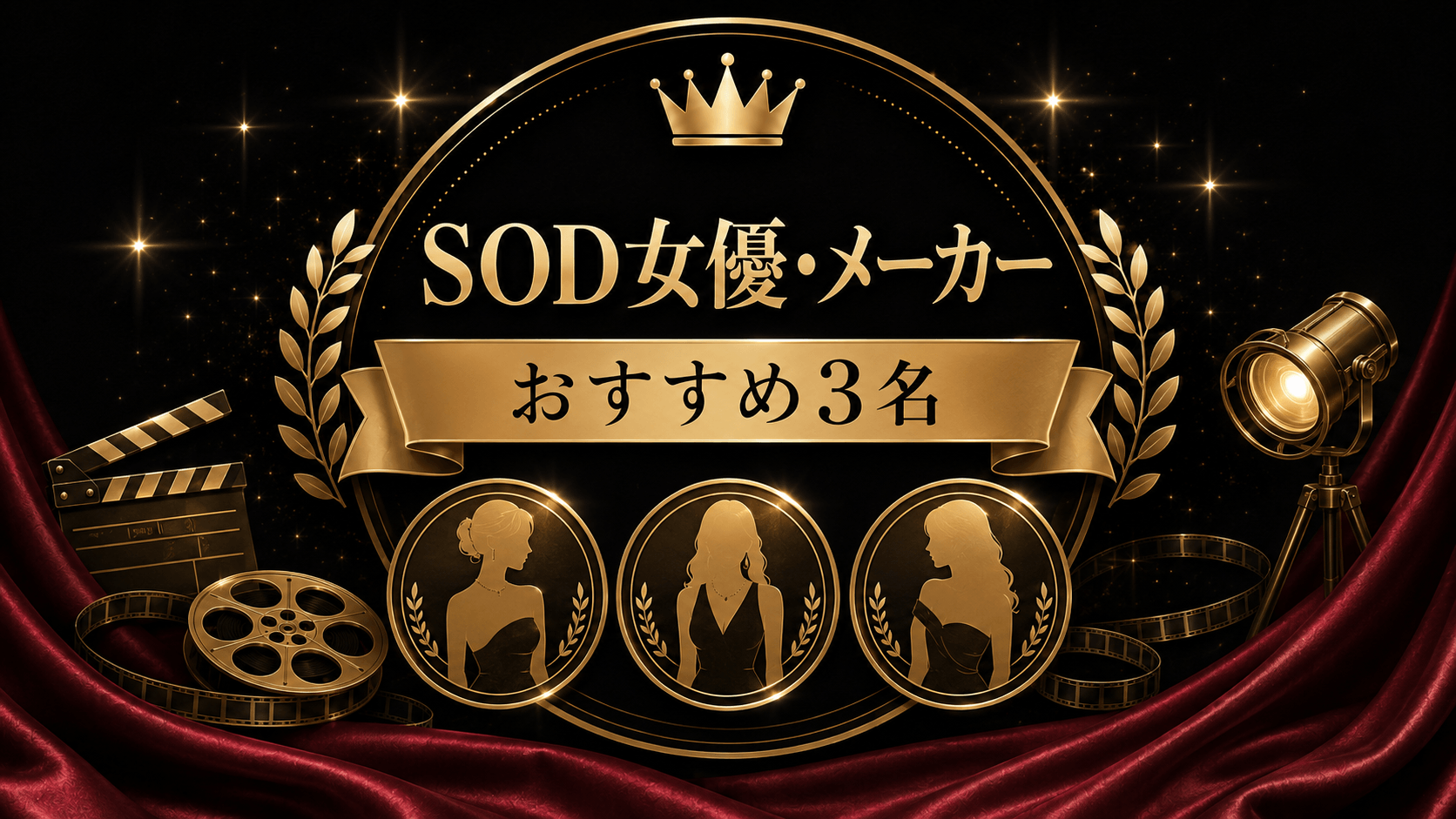 SOD女優・メーカーから選びたい人におすすめの3名を表した画像