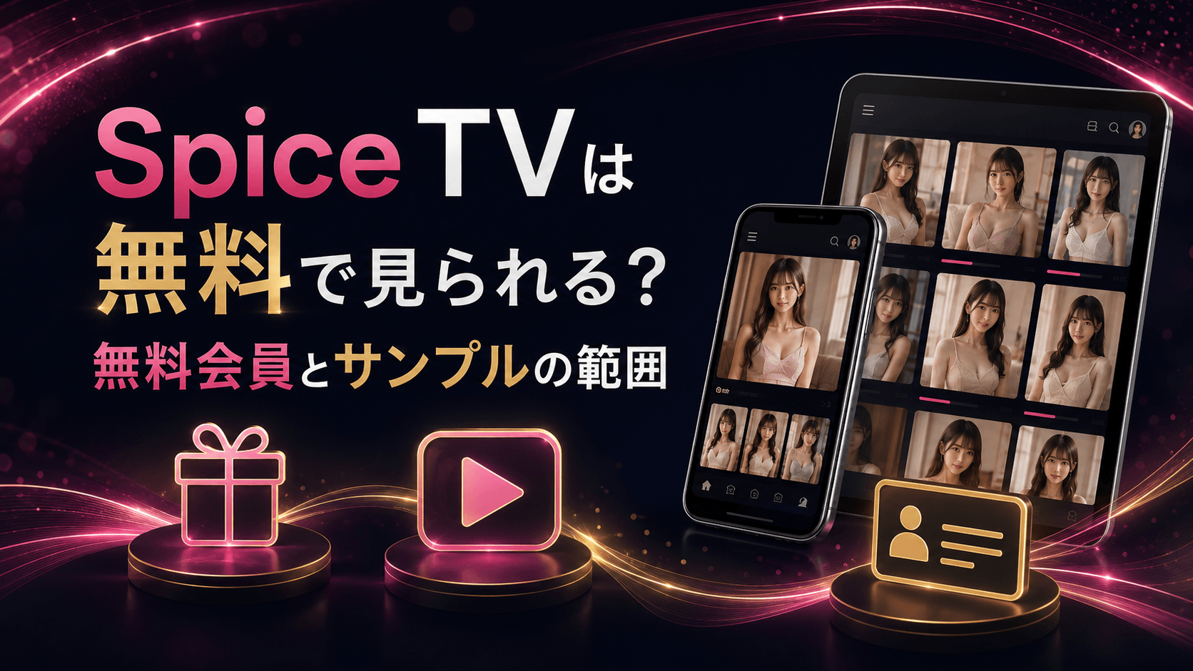 Spice TVの無料会員と無料サンプルで見られる範囲