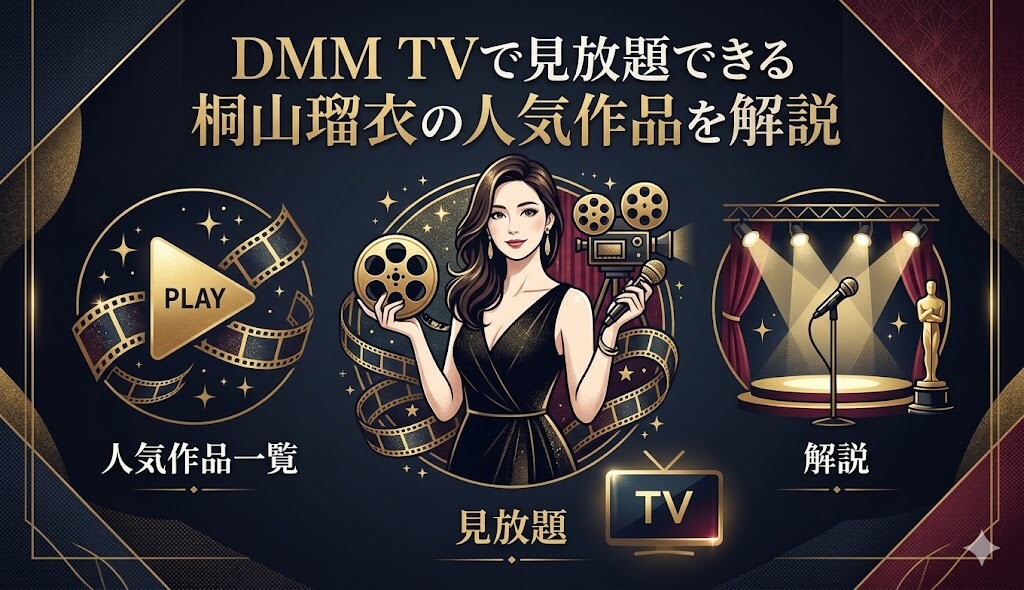 DMM TVで見放題できる桐山瑠衣の人気作品を解説