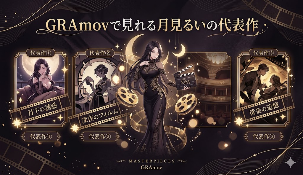 GRAmovで見れる月見るいの代表作