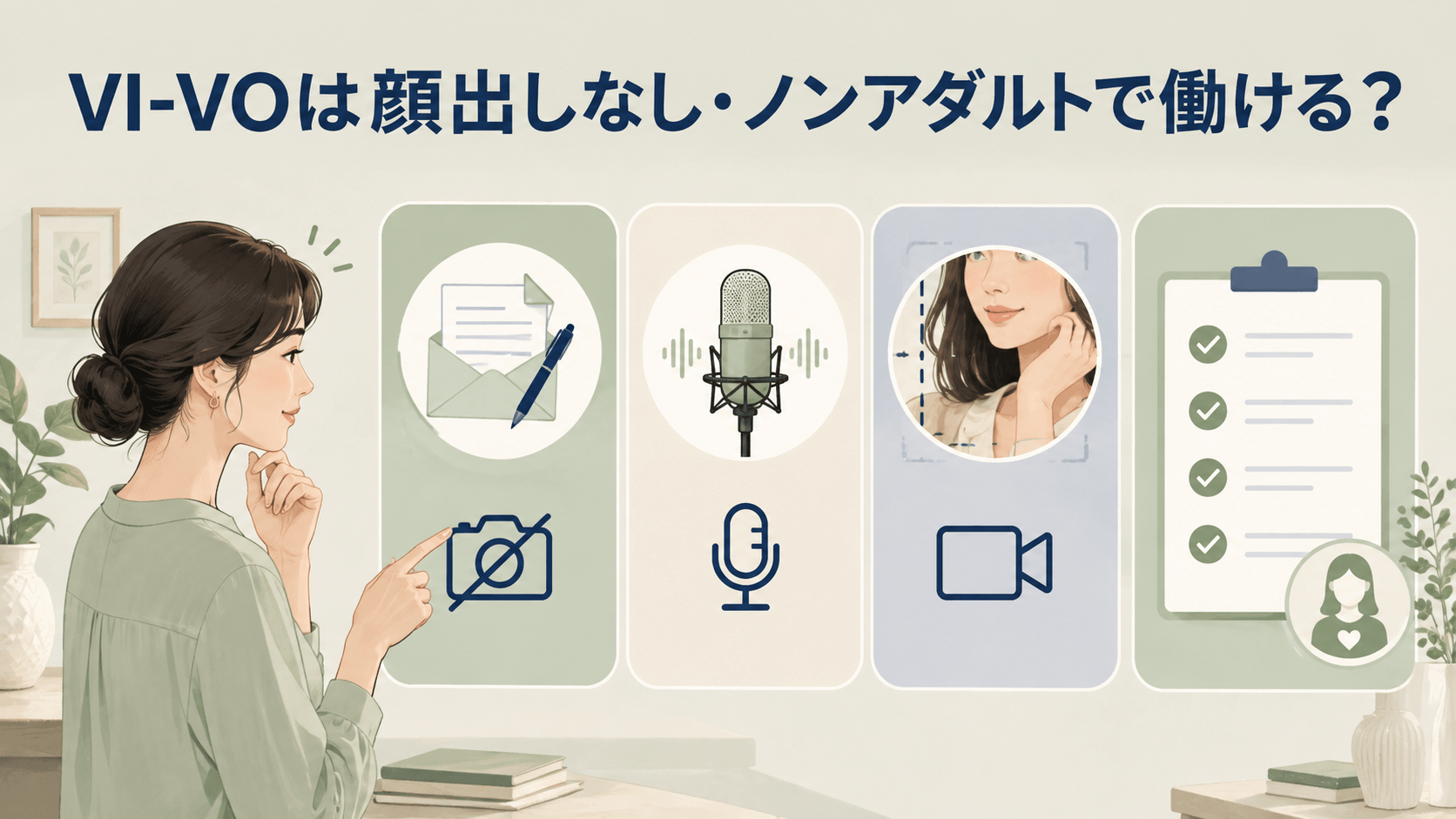 VI-VOで顔出しなし・ノンアダルトで働く方法