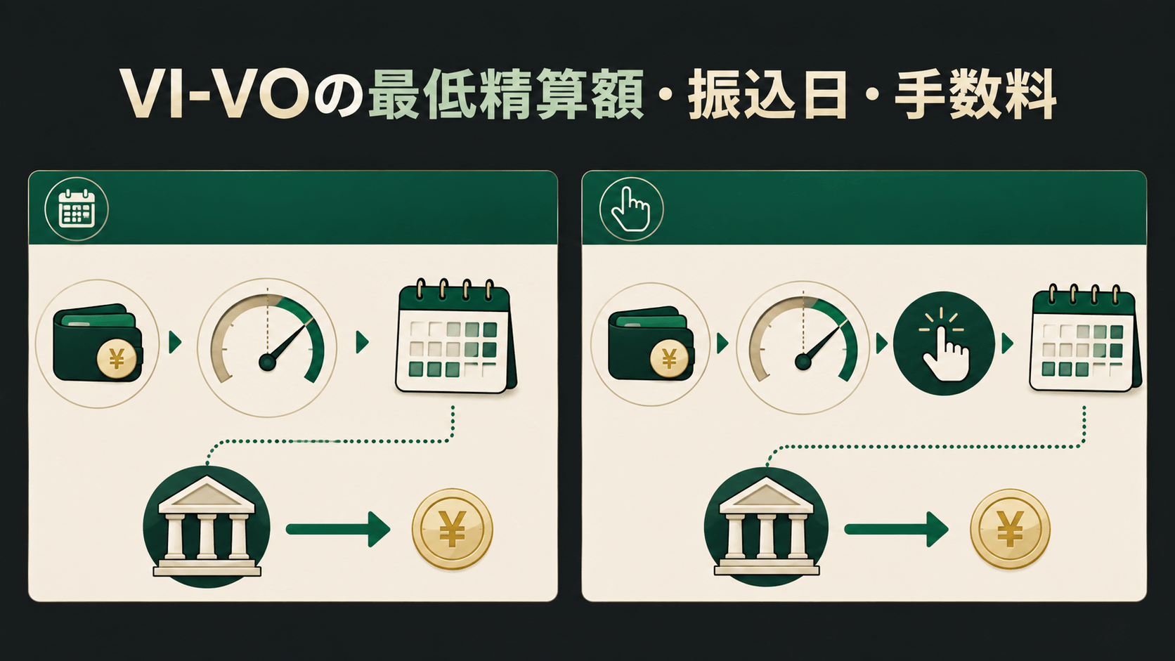 VI-VOの最低精算額・振込日・手数料