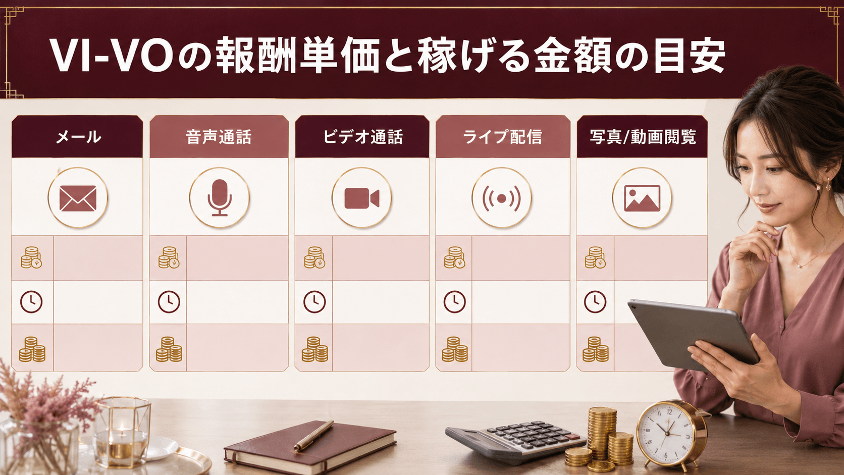 VI-VOの報酬単価とボーナスの仕組み