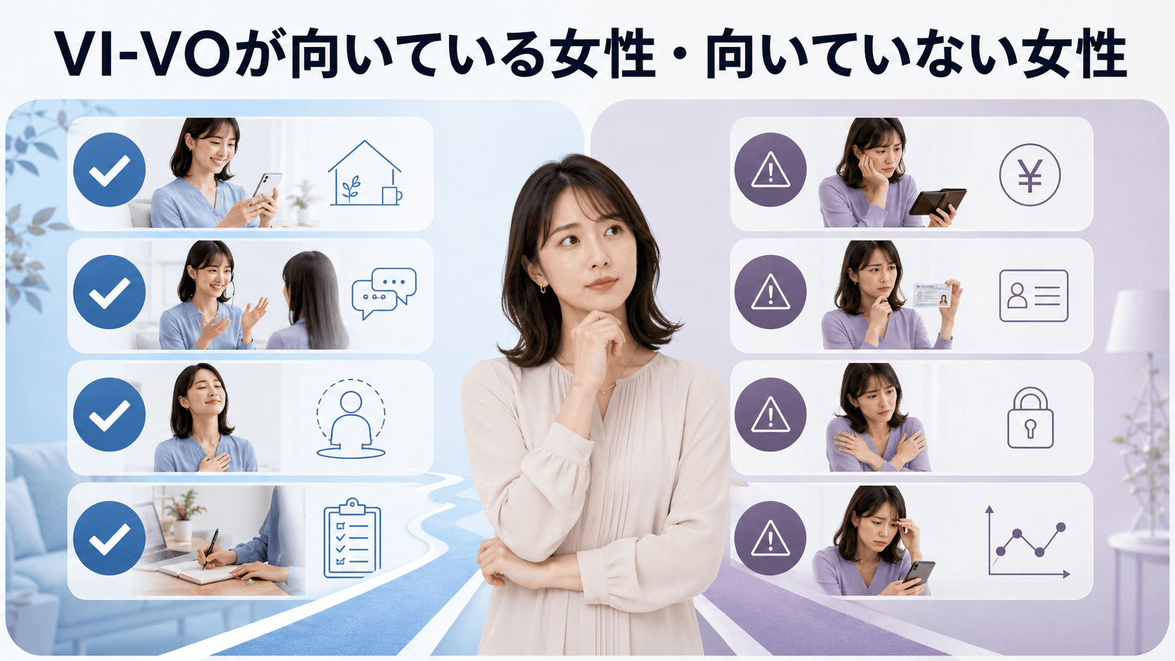 VI-VOが向いている女性と向いていない女性の特徴