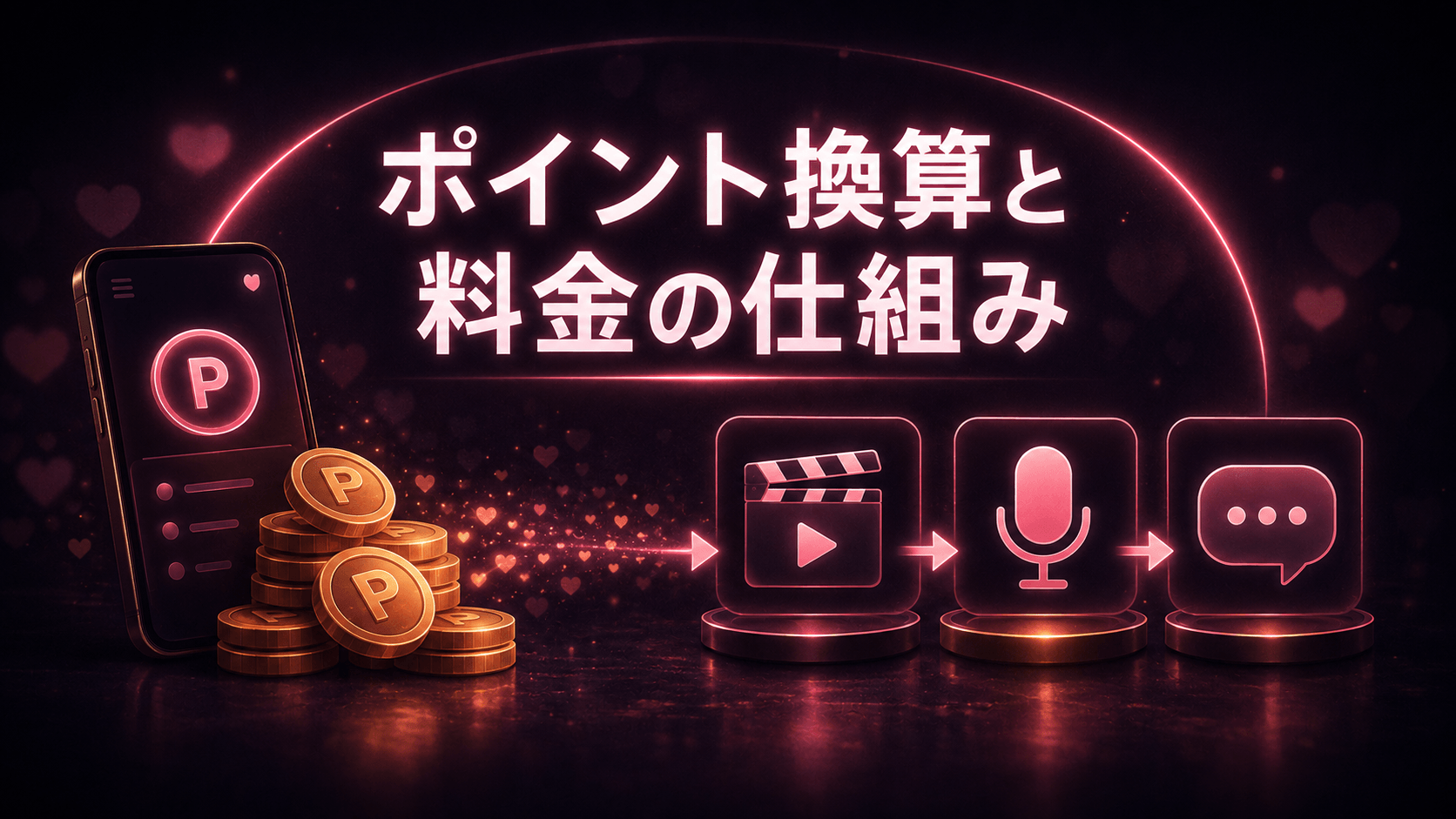 VI-VOのポイント換算と料金の仕組みを表したイメージ