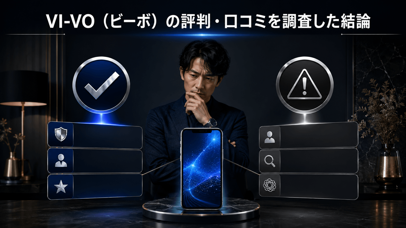 VI-VOの評判・口コミを調査した結論を表すイメージ