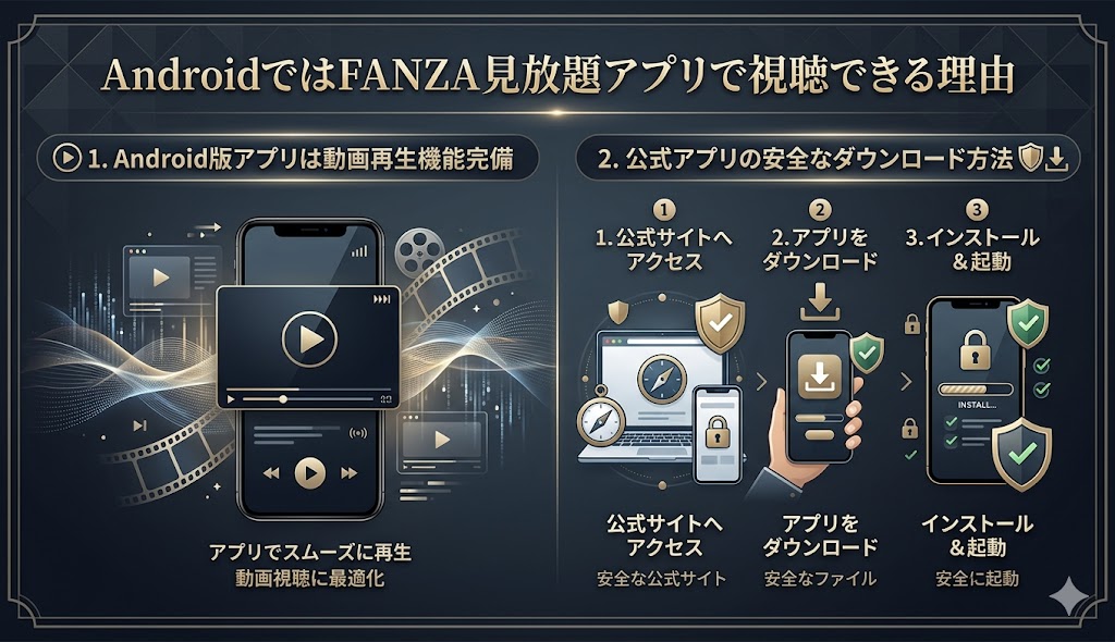 AndroidではFANZA見放題アプリで視聴できる理由